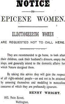 Anti-Suffrage Notice